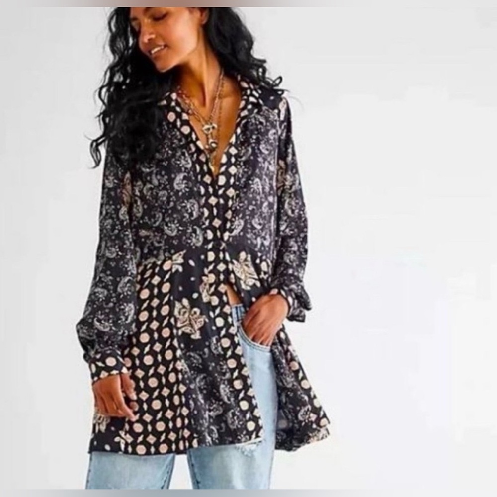 Free People Sylvie Multi Mix Mini Dress NWOT